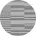 Round Abstract Gray Modern Rug, abs1915gry