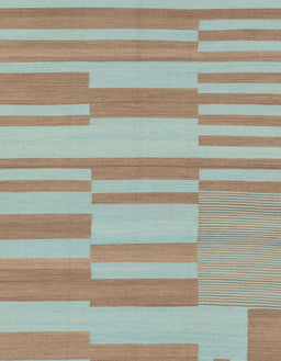 Abstract Orange Brown Modern Rug, abs1915