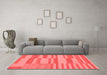 Modern Red Washable Rugs