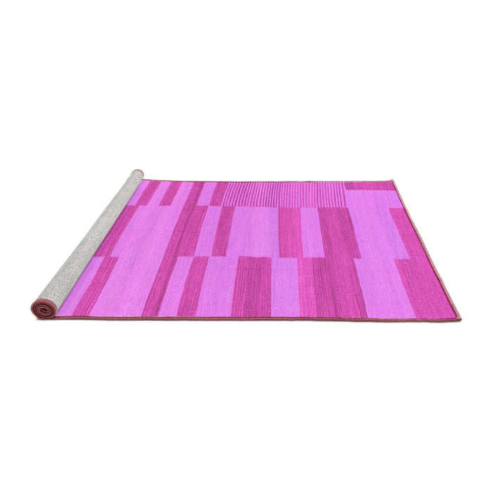 Sideview of Machine Washable Abstract Pink Modern Rug, wshabs1915pnk
