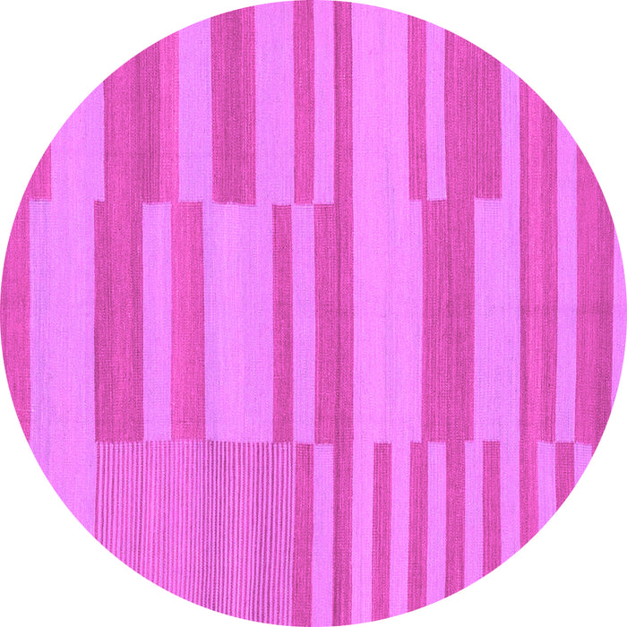 Round Abstract Pink Modern Rug, abs1915pnk