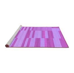 Sideview of Machine Washable Abstract Purple Modern Area Rugs, wshabs1915pur