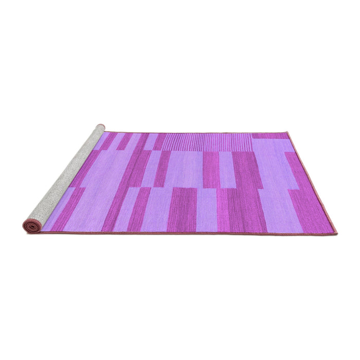 Sideview of Machine Washable Abstract Purple Modern Area Rugs, wshabs1915pur
