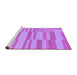 Sideview of Machine Washable Abstract Purple Modern Area Rugs, wshabs1915pur