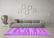 Machine Washable Abstract Purple Modern Area Rugs in a Living Room, wshabs1915pur