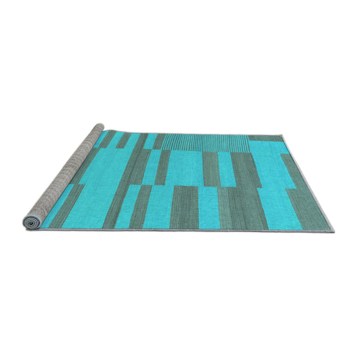 Sideview of Machine Washable Abstract Light Blue Modern Rug, wshabs1915lblu