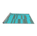 Sideview of Machine Washable Abstract Light Blue Modern Rug, wshabs1915lblu