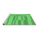 Sideview of Machine Washable Abstract Emerald Green Modern Area Rugs, wshabs1915emgrn