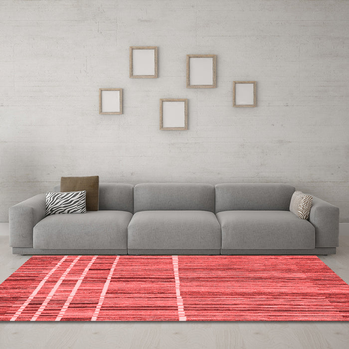 Modern Red Washable Rugs