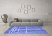 Machine Washable Abstract Blue Modern Rug in a Living Room, wshabs1916blu