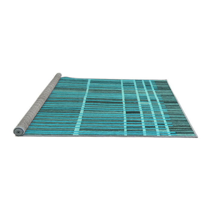 Sideview of Machine Washable Abstract Light Blue Modern Rug, wshabs1916lblu