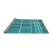 Sideview of Machine Washable Abstract Light Blue Modern Rug, wshabs1916lblu