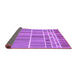 Sideview of Abstract Purple Modern Rug, abs1916pur