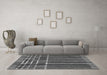 Machine Washable Abstract Gray Modern Rug in a Living Room,, wshabs1917gry