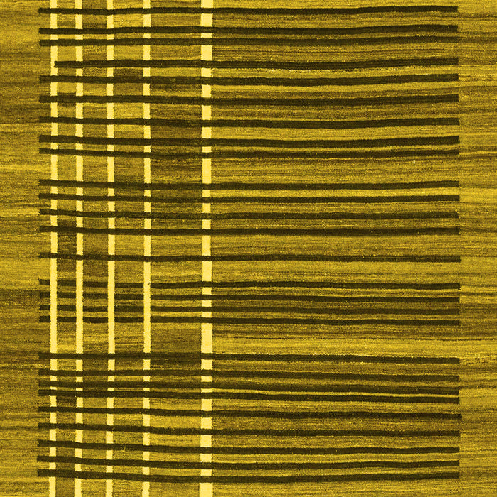 Square Machine Washable Abstract Yellow Modern Rug, wshabs1917yw