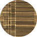 Round Machine Washable Abstract Brown Modern Rug, wshabs1917brn