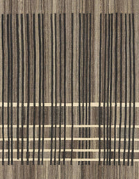 Machine Washable Abstract Brown Rug, wshabs1917