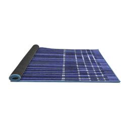 Sideview of Abstract Blue Modern Rug, abs1917blu