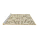 Sideview of Machine Washable Abstract Vanilla Gold Rug, wshabs1918