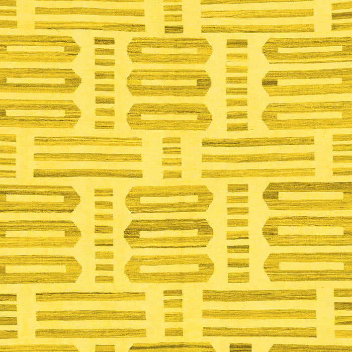 Machine Washable Solid Yellow Modern Rug, wshabs1918yw