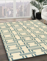 Abstract Dark Sea Green Solid Rug, abs1919