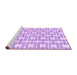 Sideview of Machine Washable Solid Purple Modern Area Rugs, wshabs1919pur