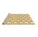 Sideview of Machine Washable Solid Brown Modern Rug, wshabs1919brn