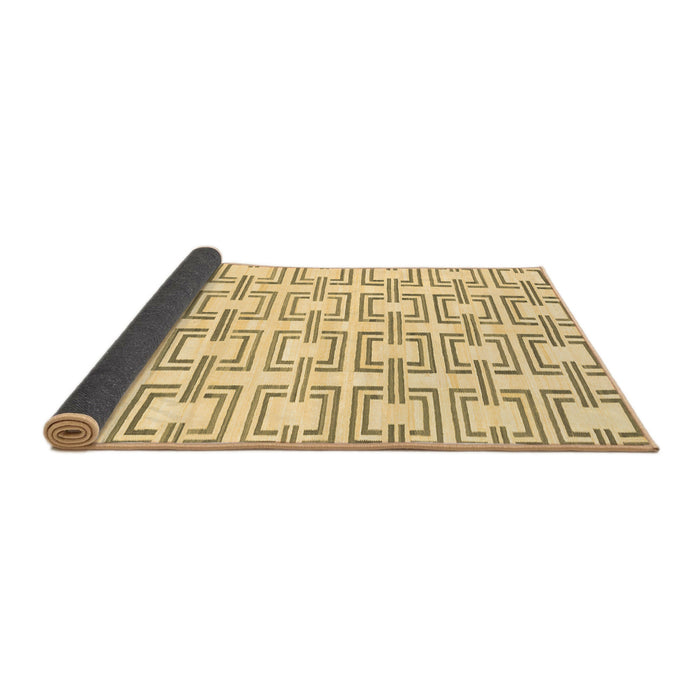 Sideview of Solid Brown Modern Rug, abs1919brn