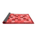 Checkered Red Modern Area Rugs