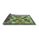 Sideview of Checkered Light Blue Modern Rug, abs191lblu