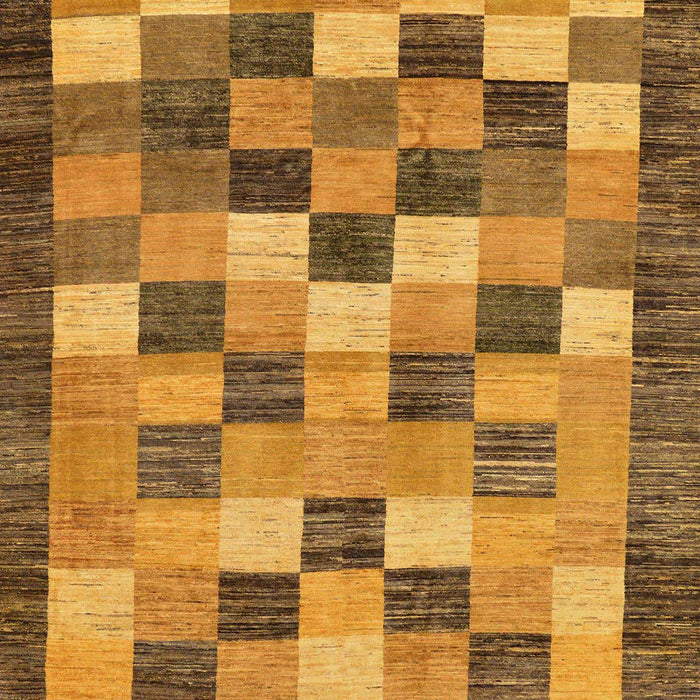 Machine Washable Abstract Dark Orange Rug, wshabs191