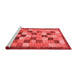 Modern Red Washable Rugs