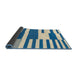 Sideview of Abstract Blue Modern Rug, abs1920