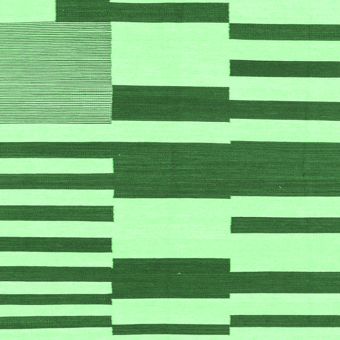 Square Abstract Emerald Green Modern Rug, abs1920emgrn