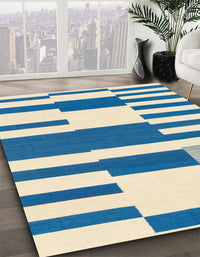 Abstract Blue Modern Rug, abs1920