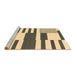 Sideview of Machine Washable Abstract Brown Modern Rug, wshabs1920brn