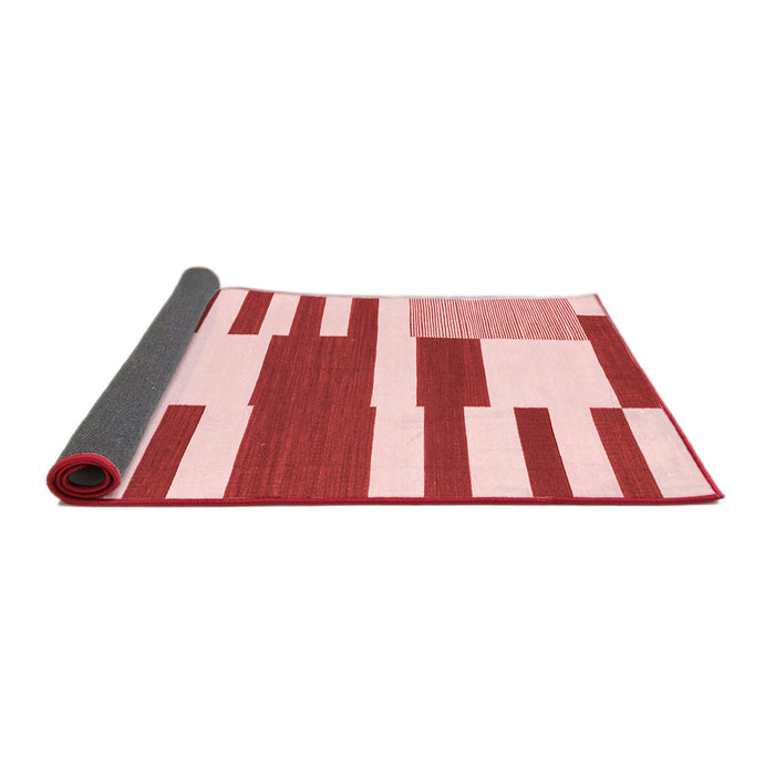 Abstract Red Modern Area Rugs