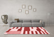 Modern Red Washable Rugs