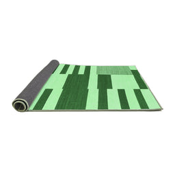 Sideview of Abstract Emerald Green Modern Rug, abs1920emgrn