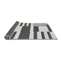 Sideview of Abstract Gray Modern Rug, abs1920gry