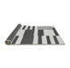 Sideview of Abstract Gray Modern Rug, abs1920gry