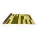 Sideview of Abstract Yellow Modern Rug, abs1920yw