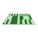 Sideview of Machine Washable Abstract Emerald Green Modern Area Rugs, wshabs1920emgrn