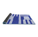 Sideview of Abstract Blue Modern Rug, abs1920blu