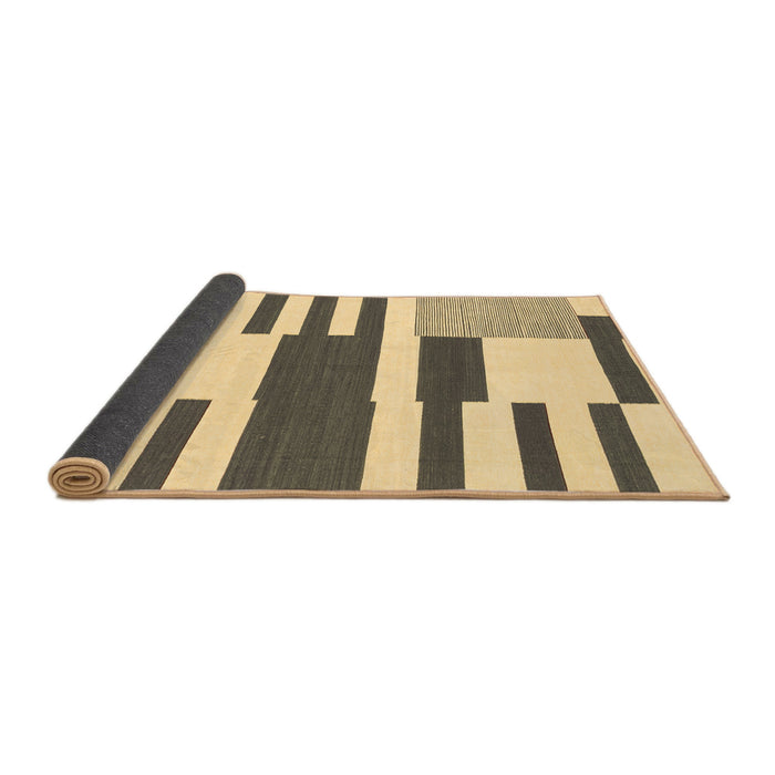 Sideview of Abstract Brown Modern Rug, abs1920brn