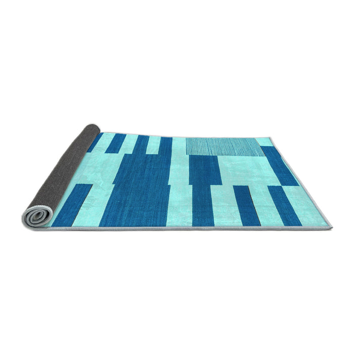 Sideview of Abstract Light Blue Modern Rug, abs1920lblu