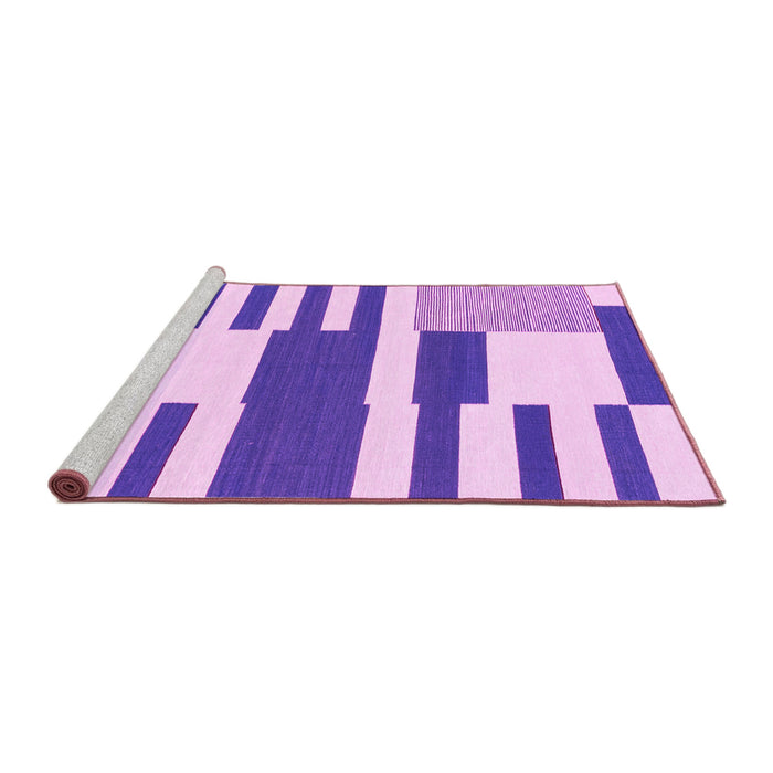 Sideview of Machine Washable Abstract Pink Modern Rug, wshabs1920pnk