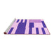 Sideview of Machine Washable Abstract Pink Modern Rug, wshabs1920pnk