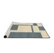 Sideview of Machine Washable Abstract Gunmetal Gray Rug, wshabs1921