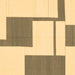 Square Machine Washable Solid Brown Modern Rug, wshabs1921brn